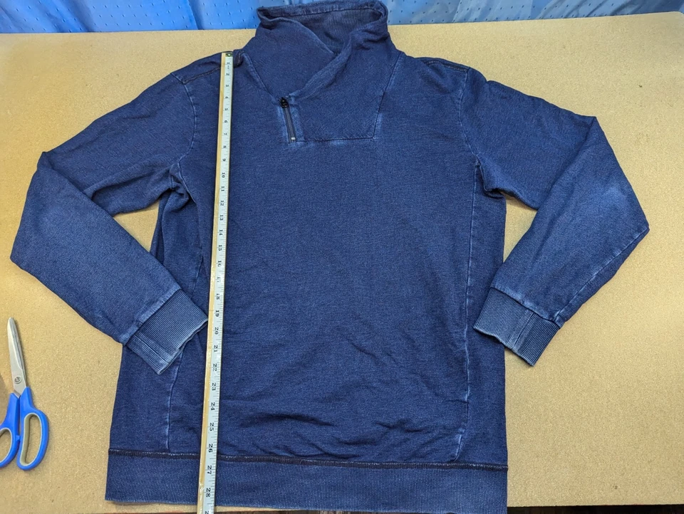 Suéter G-Star Raw Omaros Aero para Hombres Talla XL Denim Azul Índigo Cuello Tortuga Algodón Foto 4 de 4