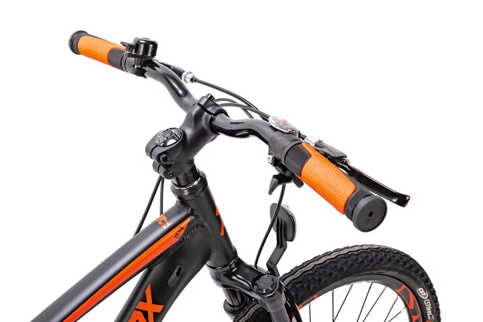 24 Zoll Mountainbike Leader Fox Capitan 8 Gang Scheibenbremsen Schwarz Orange - Bild 4 von 4