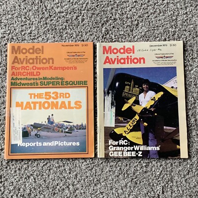 2 Issues Model Aviation Magazine Nov Dec 1979 ~ Airplane - Dad's Estate