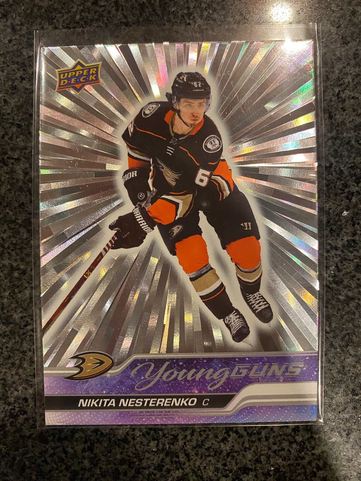 2023-24 UPPER DECK YOUNG GUNS ROOKIE SILVER OUTBURST NIKITA NESTERENKO #230