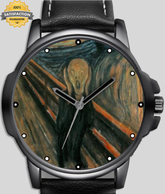 Retro schreiende Malerei Kunst einzigartige Unisex schöne Armbanduhr UK SCHNELL