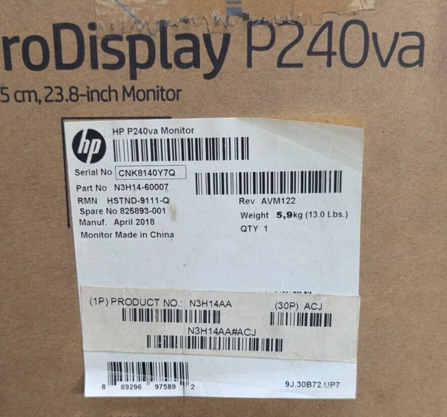 HP Prodisplay P240VA Monitor - Image 2 of 2