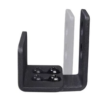 Adjustable U Shape Barn Door Floor Guide Flexible Flush Bottom Guide Black