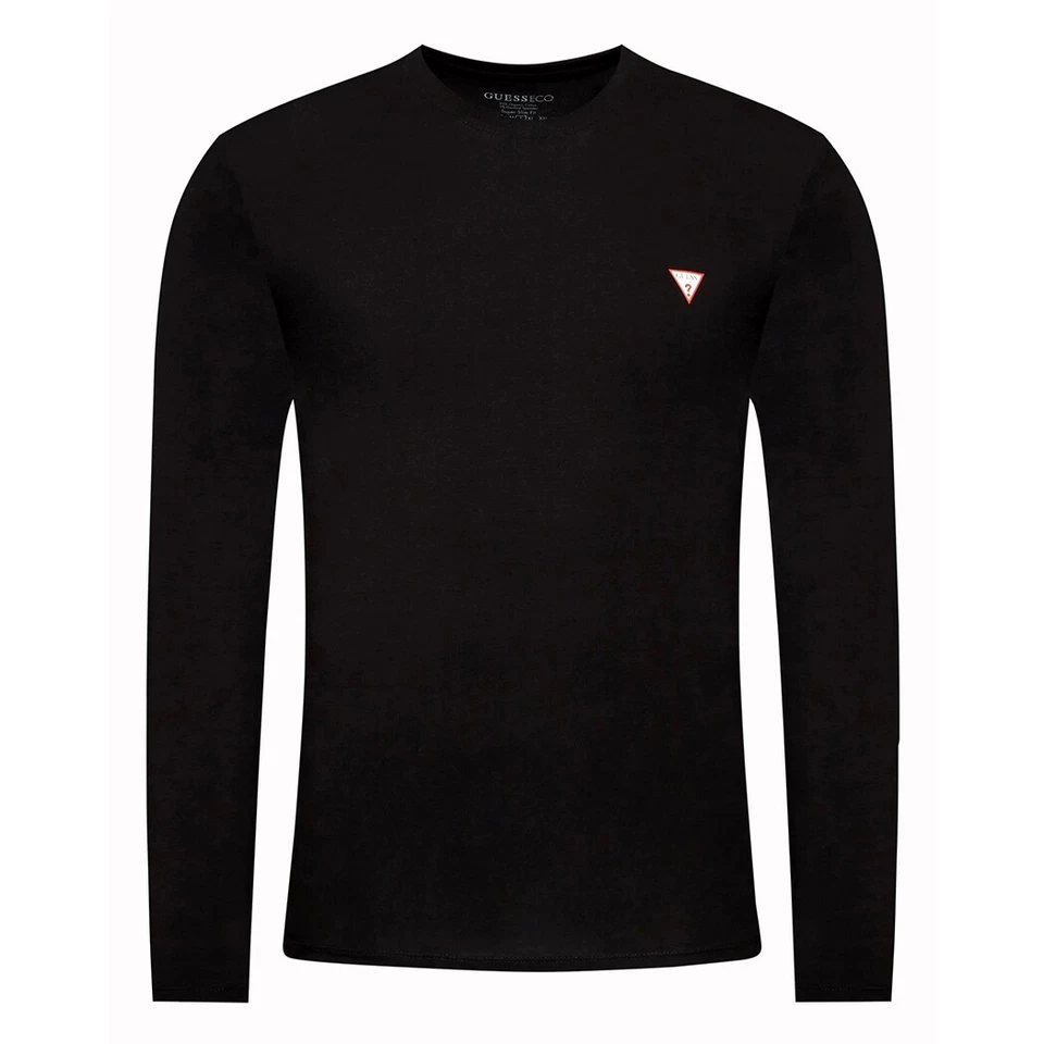 GUESS T-SHIRT UOMO MAGLIA COTONE MANICA LUNGA SPORT STRETCH BASIC M2YI28J1314 - Immagine 3 di 4