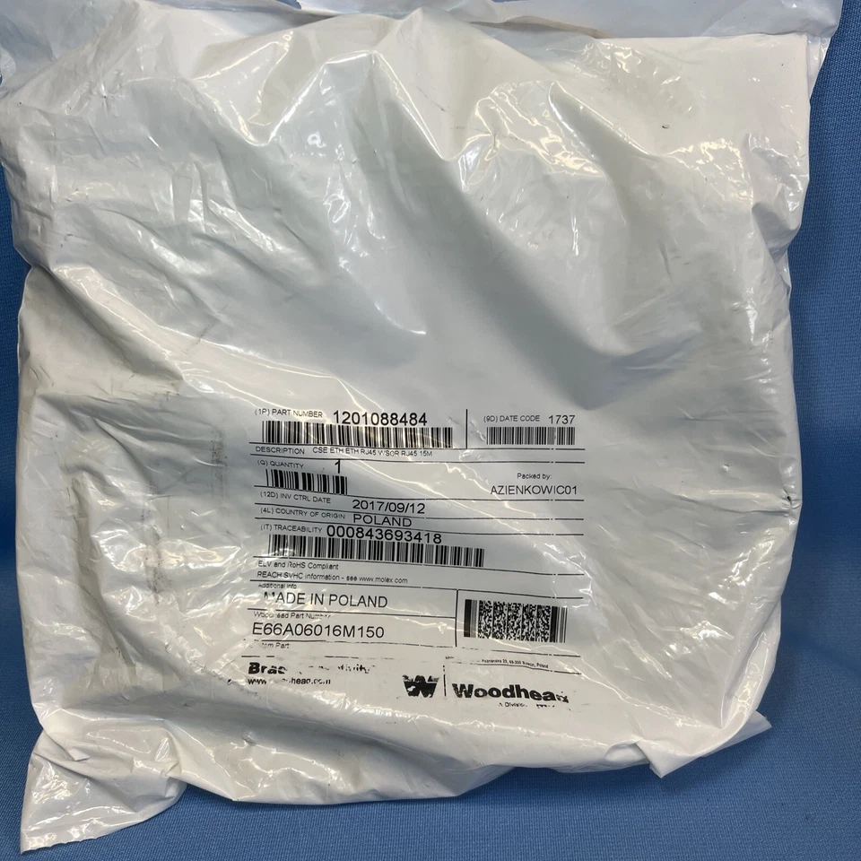 MOLEX Ethernet Cable RJ45 WSOR RJ45 15M SKU-A - Image 2 of 3