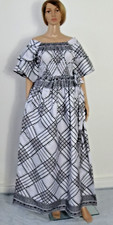 Registyle African Ankara Wax Print Dresses Black & White Free Size 12-18 SALE!!