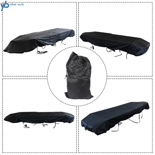 Brand new Black For Jon Boat Cover for 12ft-18ft L Beam Width up to 75inch 210D - Picture 3 of 8