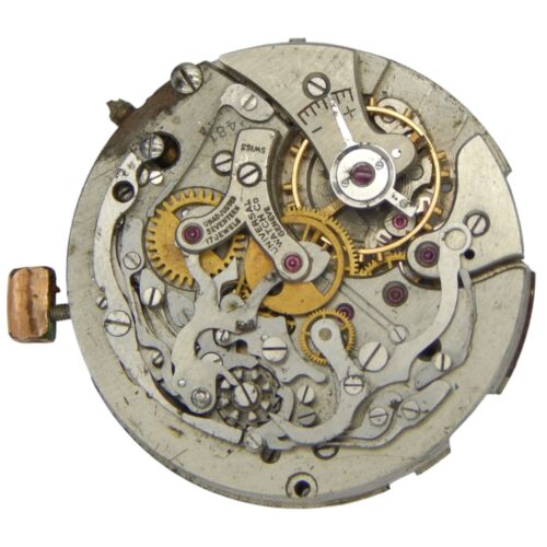 Rare Universal Geneve Cal. 481 Chronograph Movement with Moonphase for Parts - Picture 2 of 13