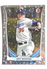 2014 Bowman Draft 1st Jeff Brigham Silver Ice Parallel #dp66 Dodgers Rookie 