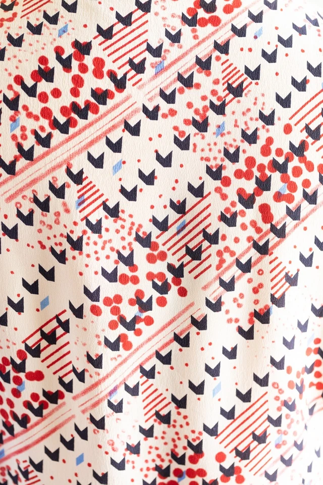 Шикарный чистый шелк печать винтажный дизайнер Topshop коллекции оберточное платье - Изображение 3 из 3