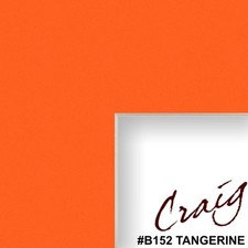 Craig Frames Smooth Orange Mat With a Bevel Cut Opening For a Picture Frame