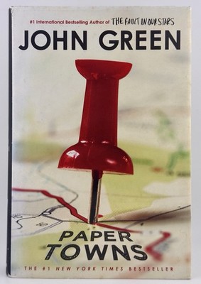 PAPER TOWNS John Green SIGNED! 1st Edition/Later Printing 2008 Hardcover Dutton