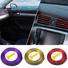 Decoration Car Interior Exterior Styling 5m Red Molding Strip Gap Trim Edge Decoration Car Interior Exterior Styling 5m Red Molding Strip Gap Trim Edge