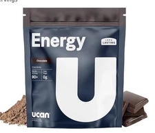3x- UCAN Energy Powder Drink Chocolate, Keto, Sugar-Free, 24.7 Oz, 84 Servings!