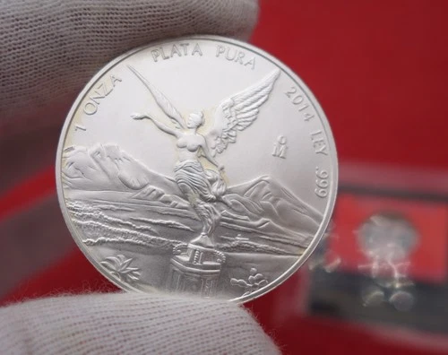 🔥2014 Mexican Mexico Libertad Onza 1 oz .999 Fine Silver Uncirculated Coin‼️