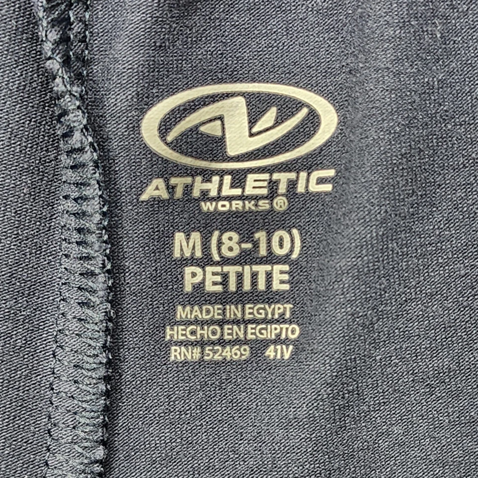 Pantalones Athletic Works para mujer M PETITE azules con cordón tejido bolsillos informales Foto 4 de 4