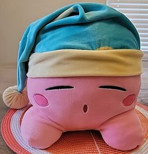 12 Inch TOMY Club Mocchi-Mocchi - Sleeping Kirby Junior Plush Toy
