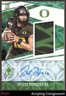 2020 Panini Phoenix Draft Green Justin Herbert RC ROOKIE PATCH AUTO RPA 15/25