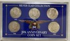 1965 to 1969 Silver Clad Kennedy Half Dollar Set - 40% Silver - (5) Coin Lot