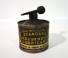 Vintage STANDARD OIL Household Lubricant Tin