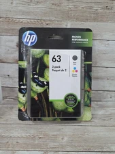 HP 63 Black and Tri color Ink Cartridge EXPIRED March 22