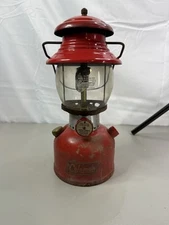 Coleman 200A Red Lantern Sunshine of The Night Coleman Globe Date Stamped 9 56