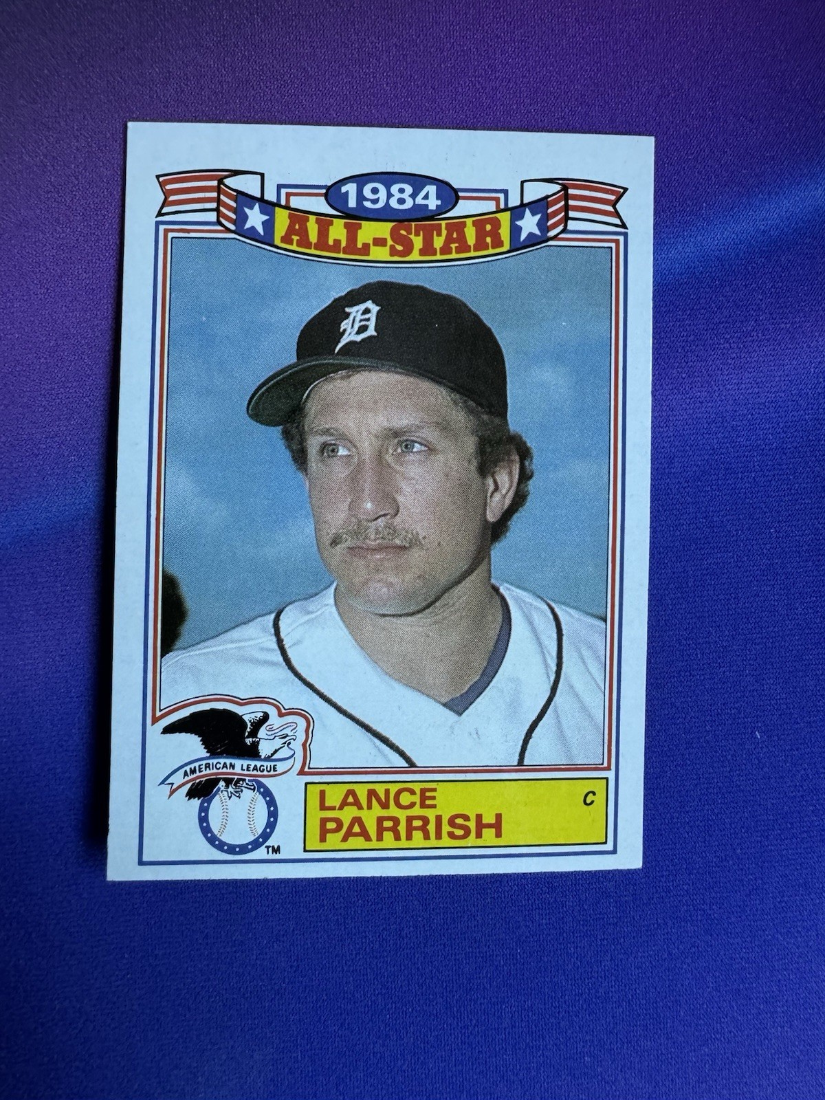 1985 Topps Baseball 1984 All-Star Game Commemorative Glossy #20 Lance Parrish