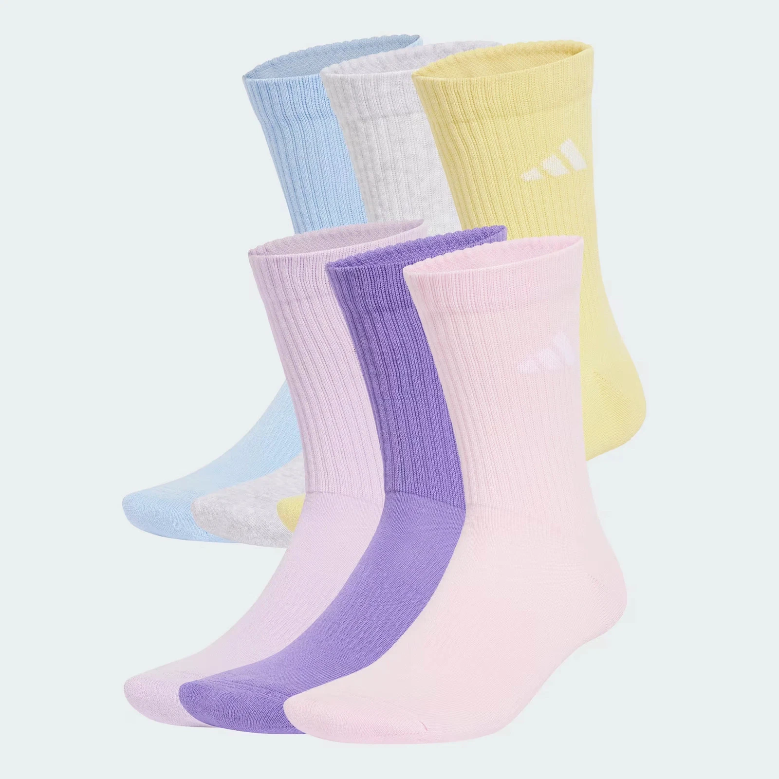 adidas Cushioned Crew Socks 6 Pack