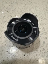 Rokinon 7.5mm F3.5 Black UMC Fisheye MFT Manual Lens for Micro Four Thirds M4/3