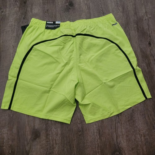 Neu mit Etikett RBX 7 "Innennaht Large L neongrün schnell fahrend Kordelzug Trainingsshorts für Herren  - Bild 2 von 5