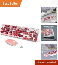 Comprehensive 2.4GHz Wireless Keyboard Mouse - Full-size for Laptops and PCs