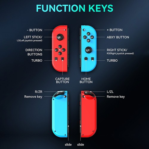 Juego de 2 mandos Joy Con para Nintendo Switch - gamepad inalámbrico izquierdo y derecho - Imagen 16 de 336