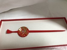 Antique Plum Hairpin 20cm Titanium Finish Used Collectible