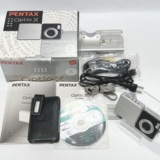 Rare Pentax Optio X Compact Digital Camera Silver Black