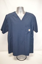Carhartt Modren Fit Force Navy Scrub Top Size Large