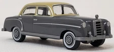 Wiking NEW HO 1/87 Scale Classic Mercedes Benz 220 Sedan in Cream & Gray Finish