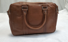Marks & Spencers Luxury Leather Weekend Bag Brown RRP £129 LN063 SS 18