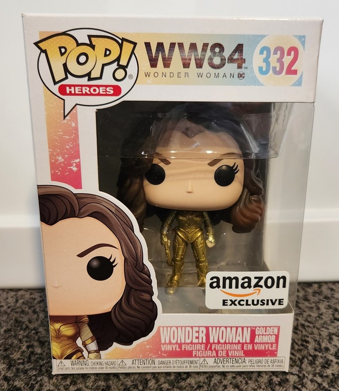 New Funko Pop Heroes DC WW84 Wonder Woman Amazon #332 Wonder Woman Golden Armor