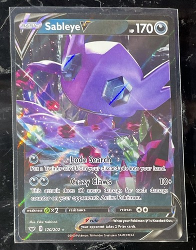 Sableye V #120 Pokémon Sword & Shield