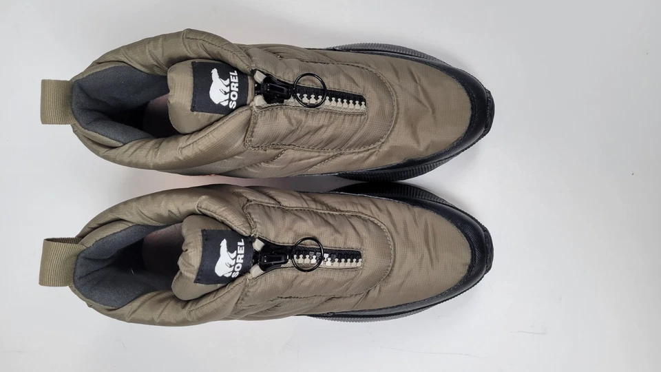 Botas para mujer Sorel Z31129 Out 'N About III verde hinchado con cremallera talla 10 M Foto 3 de 4