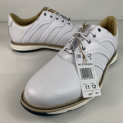 Adidas MC Z-Traxion Spikeless Golf Shoes Mens Size 11 White Leather IF2713