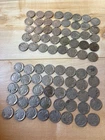 2 Rolls of Buffalo Nickels 80 total 40 per roll Mix of full,  partial, no dates