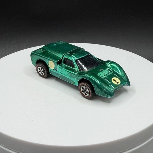 Vintage Hot Wheels Redline Ford J Car Green US Base - Great Condition