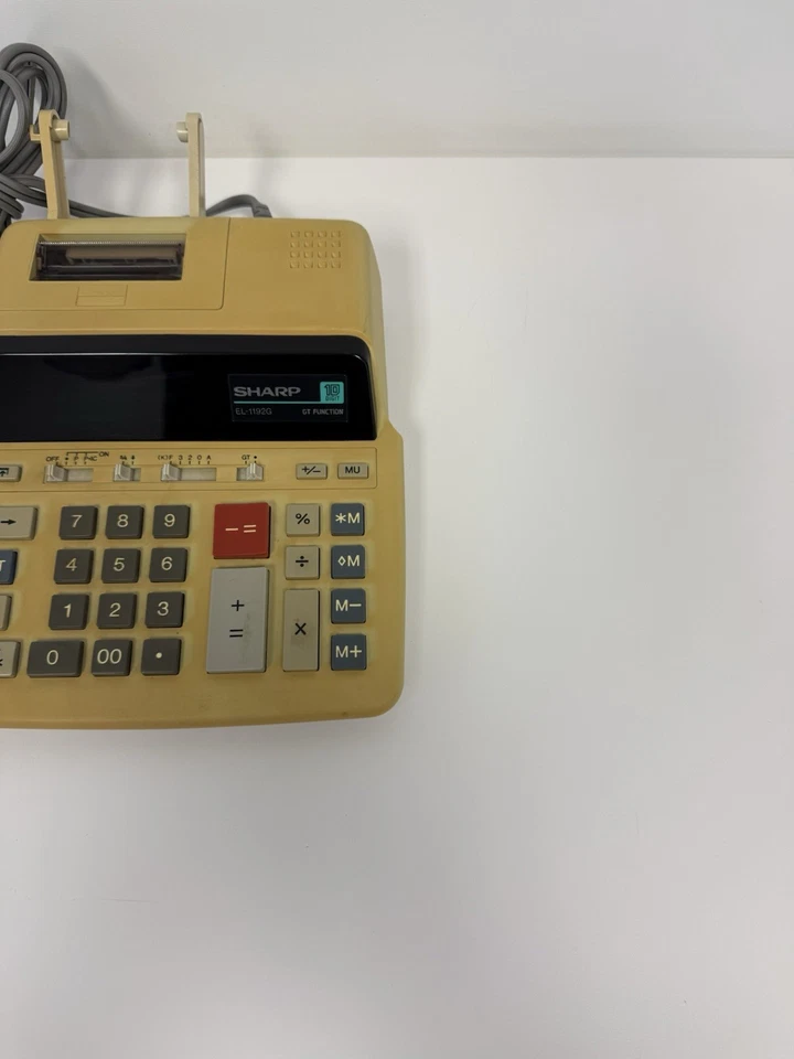 Vintage Sharp EL-1192G Electronic Printing Calculator 10 Digit - Image 4 of 4