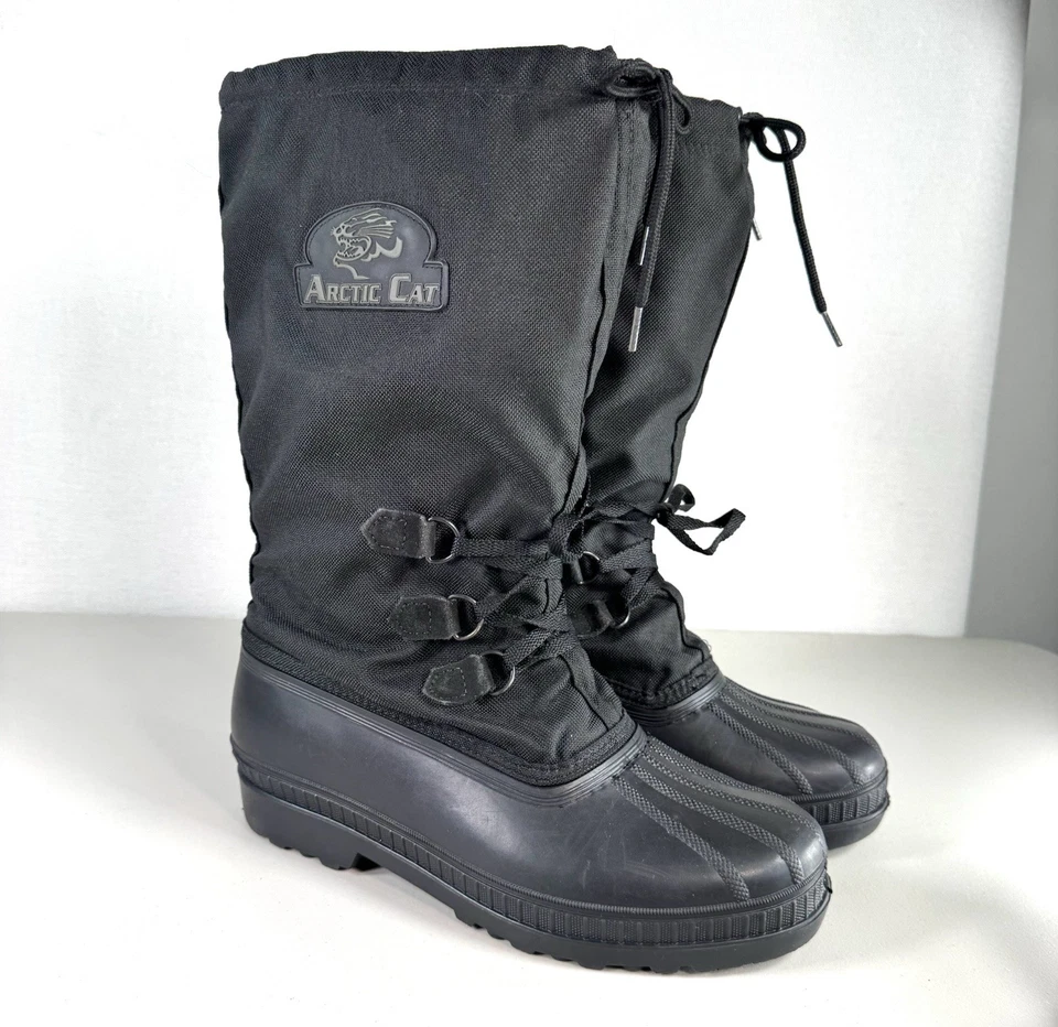 Botas de nieve ARCTIC CAT negras para hombre talla 11 forros extraíbles Foto 2 de 4