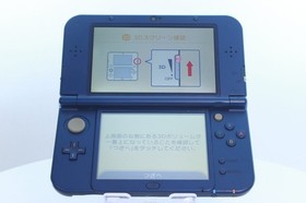 New Nintendo 3DS LL XL Metallic Blue W/Box [Rank : B]Region-locked