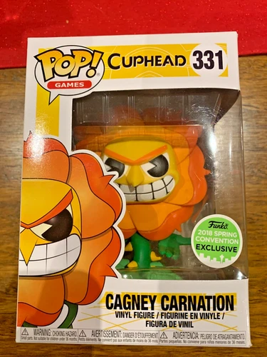 Funko Pop! Cup Head #331 CAGNEY CARNATION 2018 Spring Convention