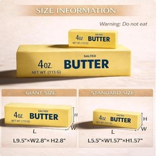 Giant Butter Squishy Toy Large Slow Rising Stress Relief Squeeze Gift NEW