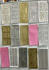 Bundle Of 15 Brand New Wedding Themed Peel Offs. Perfect For Card Making/Crafts