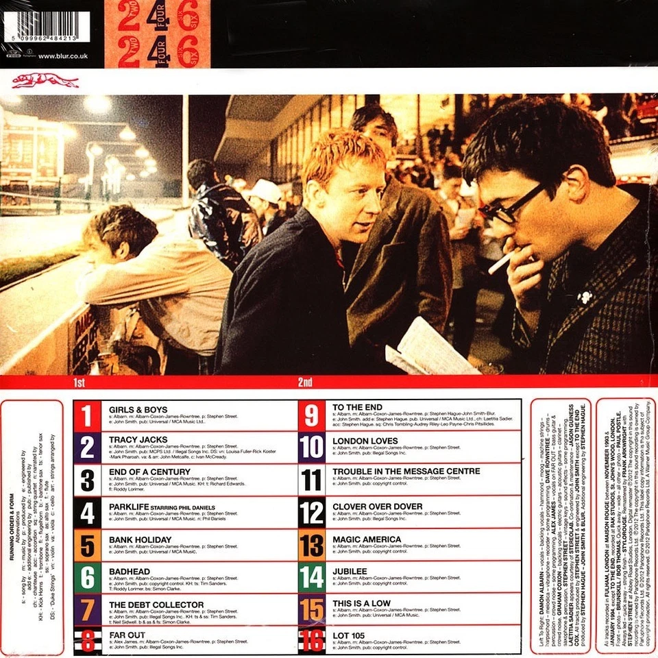 Blur Parklife Double Vinyl LP Gatefold 180 Gram 2018 Remaster Sealed Free UK P&P - Image 4 of 4
